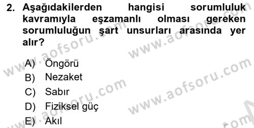 İşletmelerde Sosyal Sorumluluk Ve Etik Dersi 2022 - 2023 Yılı (Vize) Ara Sınavı 2. Soru