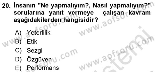 İşletmelerde Sosyal Sorumluluk Ve Etik Dersi 2022 - 2023 Yılı Yaz Okulu Sınav Soruları 20. Soru