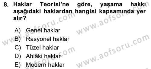 İşletmelerde Sosyal Sorumluluk Ve Etik Dersi 2022 - 2023 Yılı Yaz Okulu Sınav Soruları 8. Soru