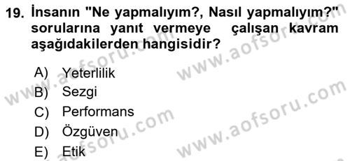 İşletmelerde Sosyal Sorumluluk Ve Etik Dersi 2023 - 2024 Yılı Yaz Okulu Sınavı 19. Soru