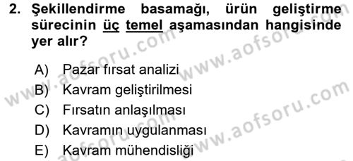 Girişimcilik ve İş Kurma Dersi 2017 - 2018 Yılı (Final) Dönem Sonu Sınav Soruları 2. Soru