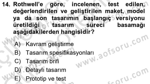 Girişimcilik ve İş Kurma Dersi 2022 - 2023 Yılı (Vize) Ara Sınavı 14. Soru