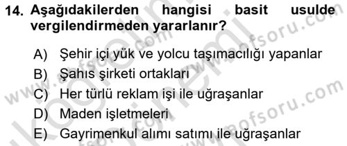 Girişimcilik ve İş Kurma Dersi 2024 - 2025 Yılı (Final) Dönem Sonu Sınav Soruları 14. Soru