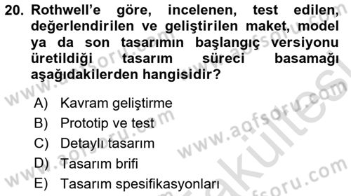 Girişimcilik ve İş Kurma Dersi 2025 - 2026 Yılı (Vize) Ara Sınav Soruları 20. Soru