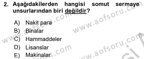 İşletme Yönetimi Dersi 2018 - 2019 Yılı Yaz Okulu Sınav Soruları 2. Soru