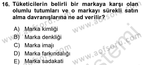 İşletme Yönetimi Dersi 2022 - 2023 Yılı Yaz Okulu Sınav Soruları 16. Soru
