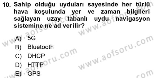 İşletme Bilgi Sistemleri Dersi 2025 - 2026 Yılı (Final) Dönem Sonu Sınav Soruları 10. Soru