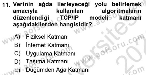 İşletme Bilgi Sistemleri Dersi 2025 - 2026 Yılı (Final) Dönem Sonu Sınav Soruları 11. Soru