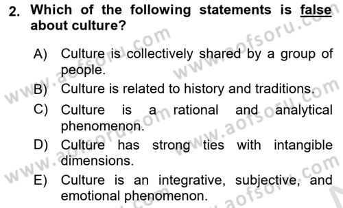 Organization Theory and Design Dersi 2022 - 2023 Yılı Yaz Okulu Sınav Soruları 2. Soru