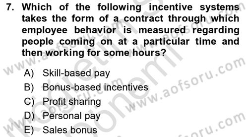 Organization Theory and Design Dersi 2023 - 2024 Yılı (Vize) Ara Sınav Soruları 7. Soru