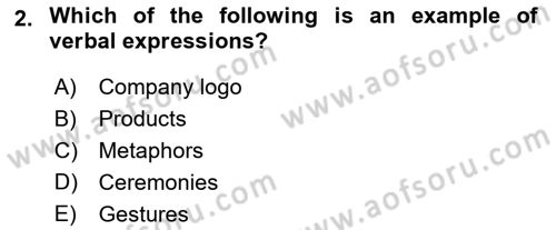 Organization Theory and Design Dersi 2023 - 2024 Yılı (Final) Dönem Sonu Sınav Soruları 2. Soru