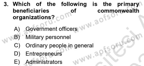Organization Theory and Design Dersi 2023 - 2024 Yılı Yaz Okulu Sınav Soruları 3. Soru