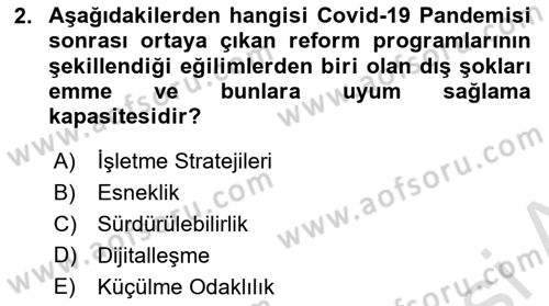 Pazarlamaya Giriş Dersi 2021 - 2022 Yılı (Final) Dönem Sonu Sınav Soruları 2. Soru