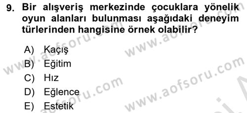 Pazarlamaya Giriş Dersi 2024 - 2025 Yılı (Vize) Ara Sınav Soruları 9. Soru
