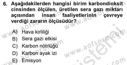 Pazarlamaya Giriş Dersi 2024 - 2025 Yılı Yaz Okulu Sınav Soruları 6. Soru