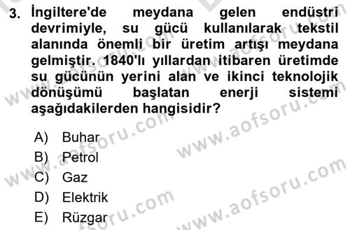 Teknoloji, İnnovasyon Ve Girişimcilik Dersi 2021 - 2022 Yılı (Vize) Ara Sınav Soruları 3. Soru