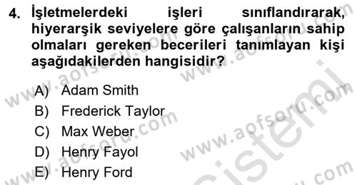 Teknoloji, İnnovasyon Ve Girişimcilik Dersi 2021 - 2022 Yılı (Vize) Ara Sınav Soruları 4. Soru