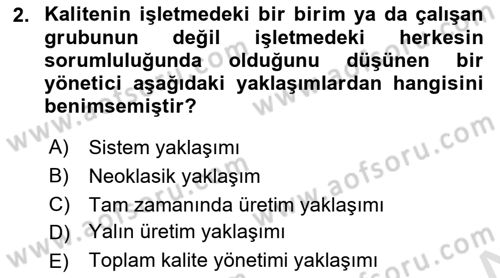 Teknoloji, İnnovasyon Ve Girişimcilik Dersi 2022 - 2023 Yılı Yaz Okulu Sınav Soruları 2. Soru