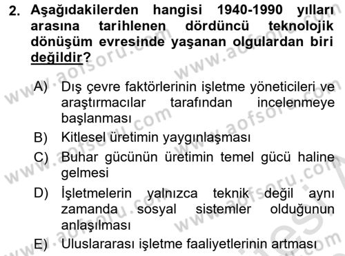 Teknoloji, İnnovasyon Ve Girişimcilik Dersi 2023 - 2024 Yılı (Vize) Ara Sınav Soruları 2. Soru