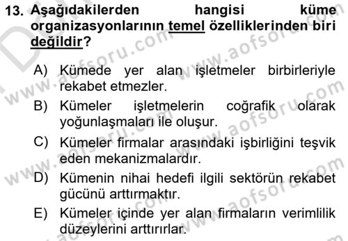 Teknoloji, İnnovasyon Ve Girişimcilik Dersi 2023 - 2024 Yılı (Final) Dönem Sonu Sınav Soruları 13. Soru