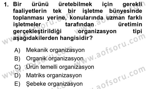 Teknoloji, İnnovasyon Ve Girişimcilik Dersi 2024 - 2025 Yılı (Vize) Ara Sınav Soruları 1. Soru