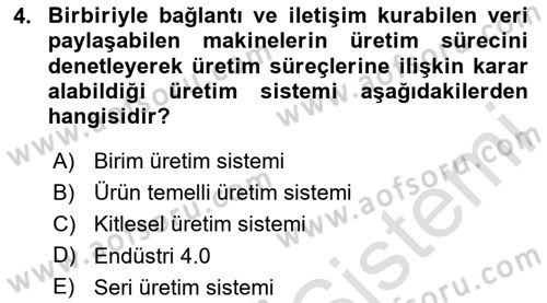 Teknoloji, İnnovasyon Ve Girişimcilik Dersi 2024 - 2025 Yılı (Final) Dönem Sonu Sınav Soruları 4. Soru