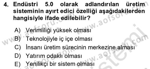 Teknoloji,İnnovasyon Ve Girişimcilik Dersi 2021 - 2022 Yılı (Final) Dönem Sonu Sınav Soruları 4. Soru