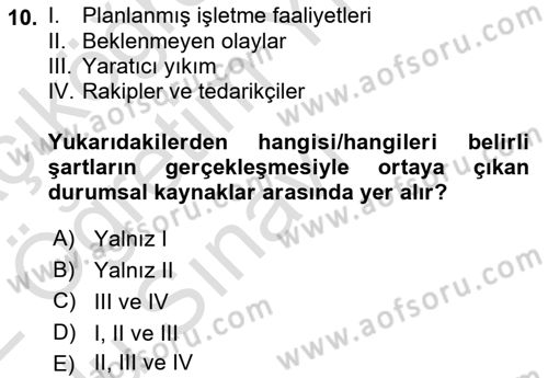 Teknoloji,İnnovasyon Ve Girişimcilik Dersi 2021 - 2022 Yılı Yaz Okulu Sınav Soruları 10. Soru