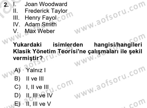 Teknoloji,İnnovasyon Ve Girişimcilik Dersi 2021 - 2022 Yılı Yaz Okulu Sınav Soruları 2. Soru