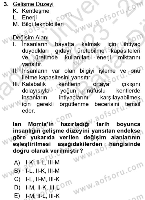 Teknoloji,İnnovasyon Ve Girişimcilik Dersi 2023 - 2024 Yılı (Vize) Ara Sınav Soruları 3. Soru
