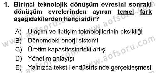 Teknoloji,İnnovasyon Ve Girişimcilik Dersi 2023 - 2024 Yılı Yaz Okulu Sınav Soruları 1. Soru