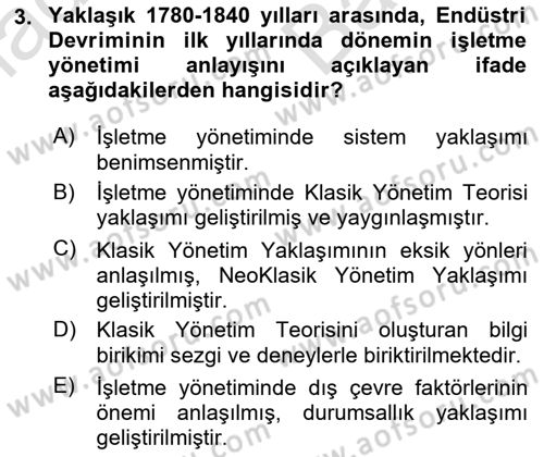 Teknoloji,İnnovasyon Ve Girişimcilik Dersi Ara Sınavı Deneme Sınav Soruları 3. Soru