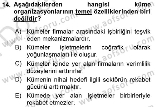Teknoloji,İnnovasyon Ve Girişimcilik Dersi 2024 - 2025 Yılı (Final) Dönem Sonu Sınav Soruları 14. Soru