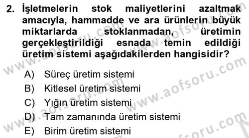 Teknoloji,İnnovasyon Ve Girişimcilik Dersi 2024 - 2025 Yılı Yaz Okulu Sınav Soruları 2. Soru