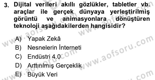 Teknoloji,İnnovasyon Ve Girişimcilik Dersi 2025 - 2026 Yılı (Final) Dönem Sonu Sınav Soruları 3. Soru