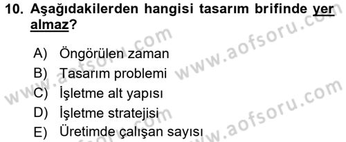 Girişimcilik ve İş Kurma Dersi 2017 - 2018 Yılı 3 Ders Sınav Soruları 10. Soru
