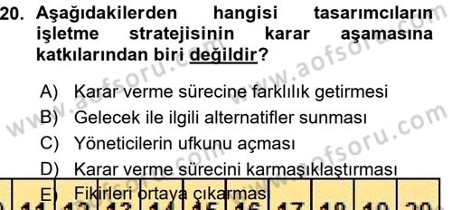 Girişimcilik ve İş Kurma -x Dersi 2015 - 2016 Yılı (Vize) Ara Sınav Soruları 20. Soru