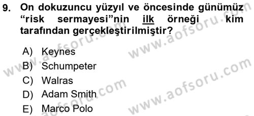 Girişimcilik ve İş Kurma -x Dersi 2015 - 2016 Yılı (Vize) Ara Sınav Soruları 9. Soru