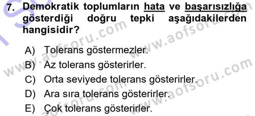Girişimcilik ve İş Kurma -x Dersi 2015 - 2016 Yılı (Final) Dönem Sonu Sınav Soruları 7. Soru