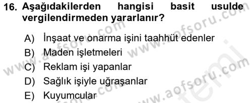 Girişimcilik ve İş Kurma -x Dersi 2017 - 2018 Yılı (Final) Dönem Sonu Sınav Soruları 16. Soru