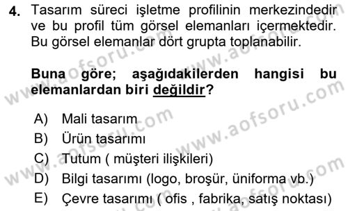 Girişimcilik ve İş Kurma -x Dersi 2019 - 2020 Yılı (Final) Dönem Sonu Sınav Soruları 4. Soru