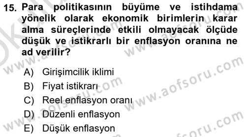 Girişimcilik ve İş Kurma -x Dersi 2022 - 2023 Yılı Yaz Okulu Sınav Soruları 15. Soru