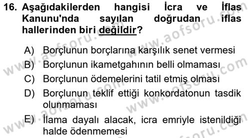 Girişimcilik ve İş Kurma -x Dersi 2022 - 2023 Yılı Yaz Okulu Sınav Soruları 16. Soru