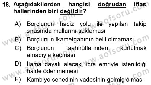 Girişimcilik ve İş Kurma -x Dersi 2024 - 2025 Yılı (Final) Dönem Sonu Sınav Soruları 18. Soru