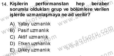 Uluslararası İşletmecilik Dersi 2013 - 2014 Yılı (Vize) Ara Sınav Soruları 14. Soru