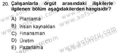 Uluslararası İşletmecilik Dersi 2013 - 2014 Yılı (Vize) Ara Sınav Soruları 20. Soru