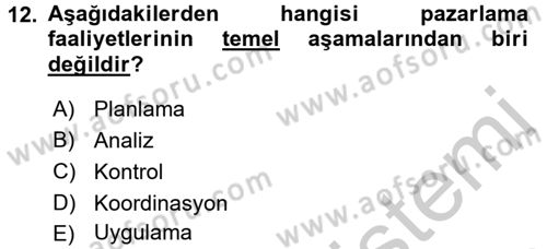 Uluslararası İşletmecilik Dersi 2016 - 2017 Yılı 3 Ders Sınav Soruları 12. Soru