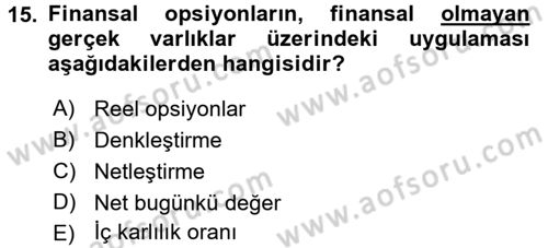 Uluslararası İşletmecilik Dersi 2016 - 2017 Yılı 3 Ders Sınav Soruları 15. Soru
