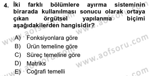 Uluslararası İşletmecilik Dersi 2016 - 2017 Yılı 3 Ders Sınav Soruları 4. Soru