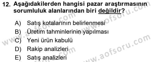 Uluslararası İşletmecilik Dersi 2017 - 2018 Yılı (Final) Dönem Sonu Sınavı 12. Soru